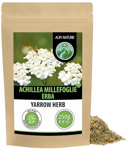 Alpi Nature Schafgarbe Tee 250g, Schafgarbenkraut getrocknet, Schafgarbentee, Tee lose