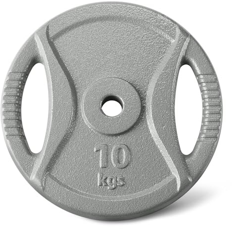 Amazon Basics Hantelscheibe mit 2,54 cm Griff, 10 kg