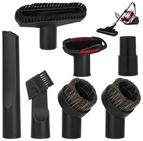 Staubsauger Düsen Set, 7 Stück Staubsauger Düsenset Universal, Staubsauger Aufsätze, Mehrzwecksauger Staubsaugerdüse und Bürsten Set, Universal Staubsaugerbürste für Auto, Teppich, Möbel