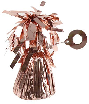Amscan 991365-199 - Ballongewicht Folie Roségold, 170 g, Gold