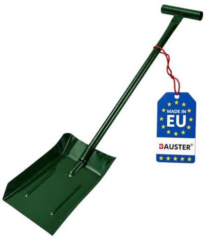 BAUSTER® Kohlenschaufel 80 cm Ascheschaufel Kaminschaufel Zubehör Metall Universal Schaufel Haushaltsschaufel Stahlblech für Kamin und Ofen