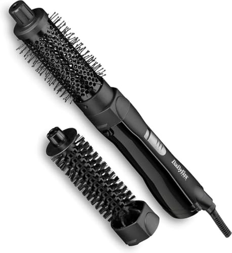 BaByliss Pro Shape & Smooth AS82E Warmluftbürste 800W Schwarz mit 2 Aufsätzen