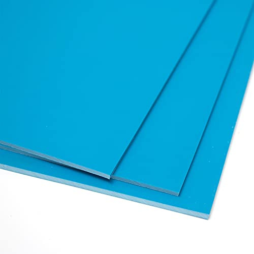 Artway Weich Geschnittenes Polymer A2 Blätter - Traditionelle Lino Alternative - Ideal für Druckgrafik/Linoldruck - Packung mit 3 Blättern - Blau
