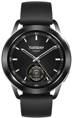 Xiaomi Watch S3 Smartwatch, 1,43 AMOLED Display, bis zu 15 Tage Akkulaufzeit, austauschbare Lünette, Schlaf-, Puls- und Sport-Tracking, MIUI Watch OS, Schwarz