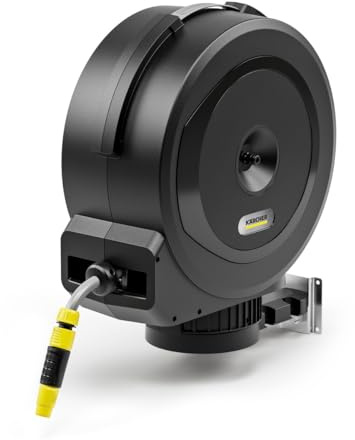 Kärcher Schlauchbox HBX 5.35 Automatic: 35 m Schlauch, Anschlussschlauch: 1,5 m; Automatische Schlauchrückholung, komfortabel und flexibel, Schwarz