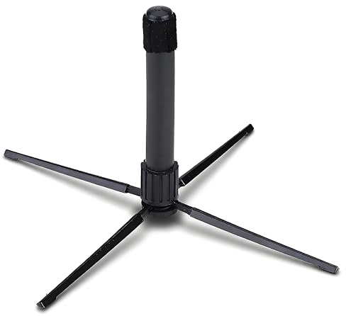 Flötenständer, faltbarer Metall-Ständer mit 4 Füßen und Antirutsch-Pads, tragbarer Instrumentenständer für Flöte, Klarinette und Oboe