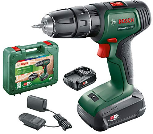 Bosch Akku Schlagbohrschrauber UniversalImpact 18 (2 Akkus, 18 Volt System, im Koffer)
