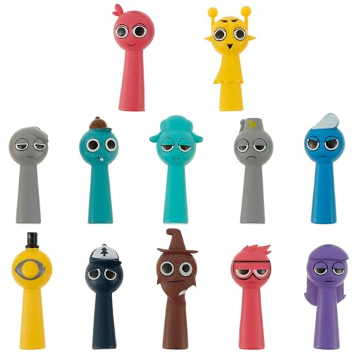 12 Stück Figuren Set, Bunte Action Figures, Kreatives Figurenspielzeug für Kinder Erwachsene Gamer und Sammler Lustiges Toys Weihnachten Geburtstag Geschenk(3)
