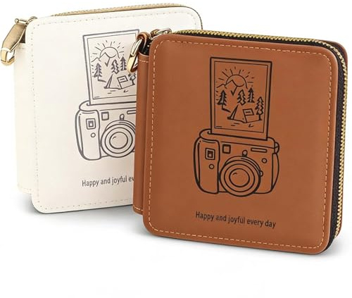 2er Set Mini Fotoalbum mit 50 Taschen, Album für Sofortbilder & Kpop Photocard, Passend für Fujifilm Instax Mini 12/11/9/8/25/70/90, Polaroid Snap/Z2300/Hi-Print, Kodak 2x3 Zoll