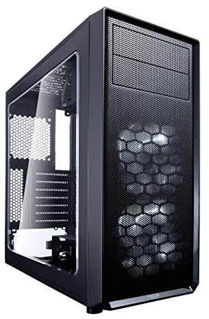 Fractal Design Focus G Black Window, PC Gehäuse (Midi Tower mit seitlichem Fenster) Case Modding für (High End) Gaming PC, schwarz