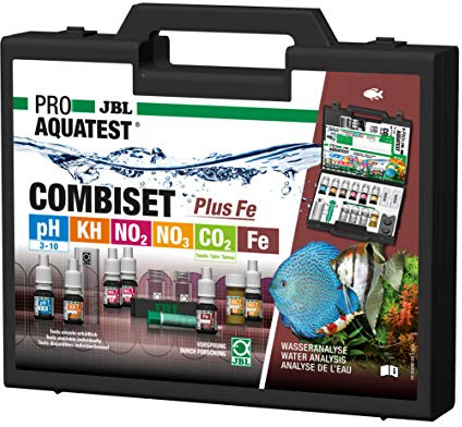 JBL Wassertest-Koffer, Mit 6 Tests und Zubehör, Für Süßwasser-Aquarien, ProAquaTest Combi Set Plus Fe