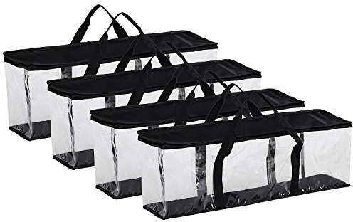 Fasmov Set mit 4 DVD-Aufbewahrungstaschen für bis zu 160 DVDs (40 Stück pro Tasche)