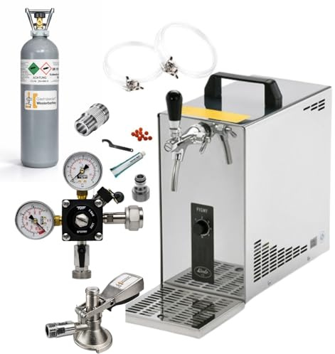 GASTROBEDARF WESTERBARKEY Zapfanlage Trockenkühler 30l/h Komplettset 2kg Co², Uhr, Schläuche Keg Reinigung
