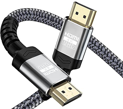 Soonsoonic 4K HDMI Kabel 5meter | 18Gbps Ultra High Speed HDMI 2.0 Kabel & 4K@60Hz HDR ARC HDCP2.2 Ethernet-Geflecht HDMI Kabel | für UHD TV Monitor Laptop Xbox PS4/PS5 ect