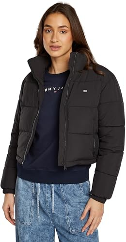 Tommy Jeans Damen Pufferjacke Cropped Essential Puffer Kurz