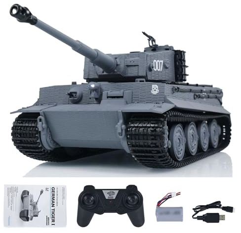 TOUCAN RC HOBBY 1/24 RC Kampfpanzer Taigen Tiger I Ferngesteuerte Infrarot-Kampf Militärpanzer Spot
