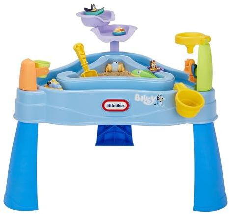 Little tikes Bluey Wassertisch mit 6 Zubehörteilen Bluey Active Play für Jungen und Mädchen im Alter von 1-6 Jahren
