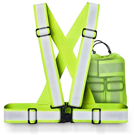 Xcelenze – Warnweste Fahrrad Warnweste Laufen Reflektorband Reflektorweste | Maximale Reflektoren Fläche, Warnweste laufen, Reflektorband, Sicherheitsweste, Leuchtweste