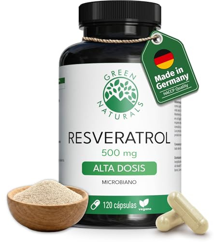 Green Naturals® Trans Resveratrol 500mg - 120 Kapseln | Reinheit: >98% Trans-Resveratrol · Deutsche Herstellung · 100% Vegan & Ohne Zusätze · Vorrat für 4 Monate