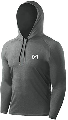 MEETYOO Sportshirt Herren, Funktionsshirt Langarm Laufshirt Männer Fitnessshirt Atmungsaktiv T Shirts für Running Gym Jogging