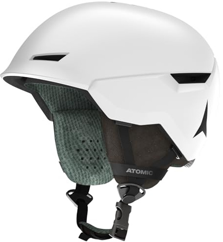 ATOMIC Revent Skihelm Weiß - Größe 59-63 - Unisex Helm für Erwachsene - Individuelle Passform für präzisen Sitz - Holo Core für maximale Stoßdämpfung - Innovatives Aircon Belüftungssystem