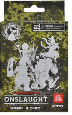 WizKids Dungeons & Dragons Erweiterung Spielfiguren-Set Onslaught Expansion – Sellswords 1 * Englisch *