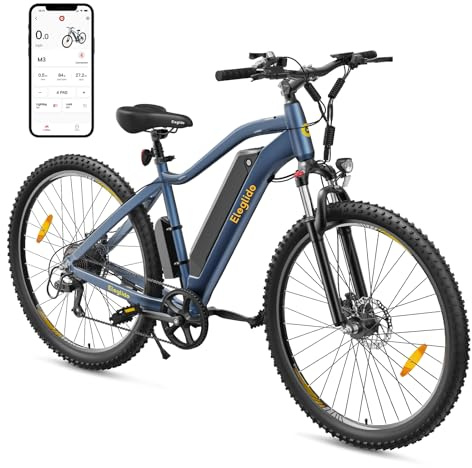 Eleglide Mopride3 E Bike, 29 Zoll E-Bike Herren Damen mit Hydraulische Scheibenbremse, 48V 12Ah Akku, 250W Motor, 120KM, APP, 7-Gang, Elektrofahrräder für Städtische Pendler und Geländereiten
