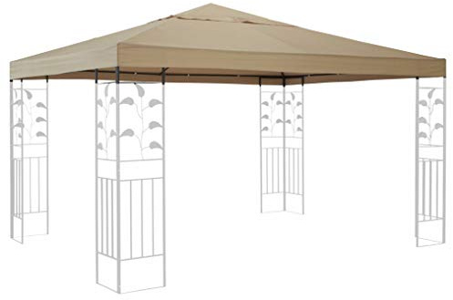 QUICK STAR Ersatzdach für Blätter Pavillon 3x3m Pavillondach Sand Ersatzbezug