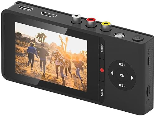 auvisio VHS digitalisieren: Video-Rekorder für analoge Quellen, 3,5 / 8,9 cm Farbdisplay, 60fps (Videorekorder, analog Video Recorder, Abspielgeräte für Mini DV Cassetten)