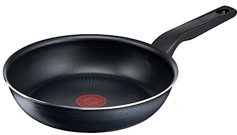 Tefal XL Force Bratpfanne 24 cm, Aluminiumpfanne antihaftversiegelt, widerstandsfähig, robust, Thermo-Signal bei idealer Brattemperatur, nicht induktionsgeeignet, extragroße Form, C38504