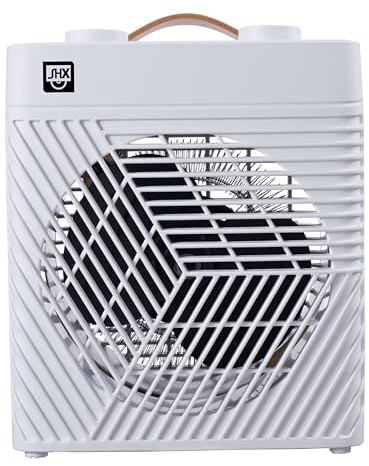 Heizlüfter mit Thermostat 2000W SHXHL20ST | klein und handlich | tragbar | Kipp- und Überhitzungschutz