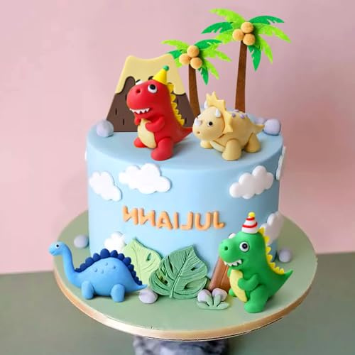 Dino Tortendeko Dinosaurier Kuchendekoration Cake Toppers Party Supplies | Dino Tortendeko Dinosaurier Kuchendekoration Cake Toppers Kinder Babyparty Dinosaurier Themen Kuchen Dekoration Dino