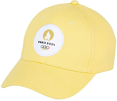 PARIS 2024 Kappe JO Offizielle Kollektion Olympische Spiele – Größe verstellbar, gelb, Einheitsgröße