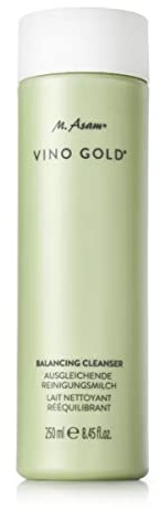 M. Asam Vino Gold Ausgleichende Reinigungsmilch (250 ml) | reinigt & befreit die Haut von Unreinheiten, ideal zur Entfernung von Make-up, spendet Feuchtigkeit, mit Vitamin E