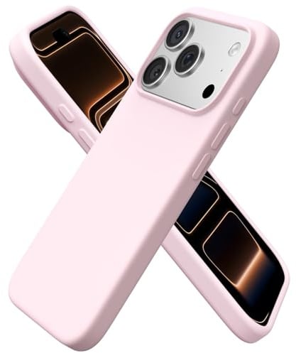 ORNARTO für iPhone 17 Pro Hülle aus Silikon 6,3 Zoll - Rosa | Premium Flüssigsilikon, dünne Handyhülle, weich und griffig, tolle Haptik, stoß- und kratzfest, große Farbauswahl