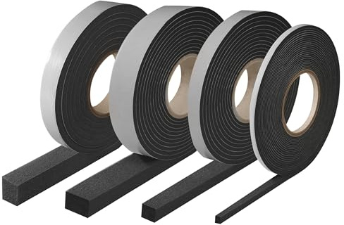 Parotec Kompriband Fugendichtband Fensterdichtband Dichtungsband Quellband Trockenbau Dichtband (Bandbreite - 10 mm, Expandiert - von 4 mm auf 20 mm, 4 mm->20 mm, Lange - 8 lfm) Anthrazit