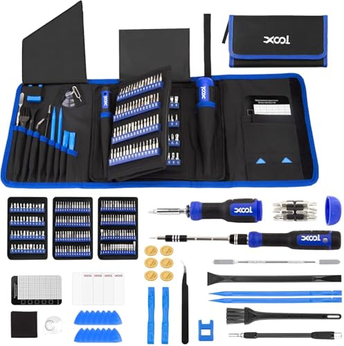 XOOL 200 in 1 Feinmechaniker Schraubendreher Set, Magnetischer Mini Feinmechaniker Werkzeug Set, Reparatur Werkzeug Set für Computer, iphone, ipad, Laptop, Switch, PS4, PS5, Xbox, Handy, Macbook usw.