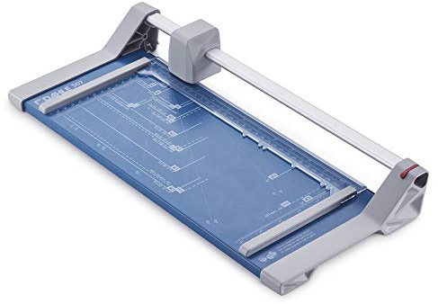 Dahle 507 Rollenschneider (Schneidemaschine für Papier, Fotos & Folien, 8 Blatt, bis DIN A4) blau