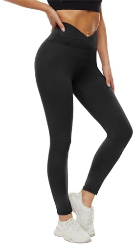DDOBB Leggings Damen High Waist Sporthose | Blickdicht & Bauchweg,4-Wege-Stretch,Weich & bequem,Ideal für Yoga,Gym,Laufen & Alltag
