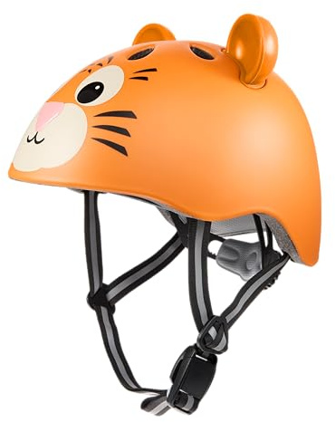 HUDORA Kinderhelm mit süßem Tier-Motiv - Bequemer Kleinkind-Helm in XXS, XS - Sicherer Fahrradhelm - Hochwertiger Kinder-Helm für Mädchen und Jungen - für Laufrad, Scooter und Fahrrad
