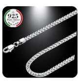QUADRI - Kette Damen und Herren Silber 925 - Geschenkidee - Made in Italy | für Geburtstag, Jahrestag, Valentinstag
