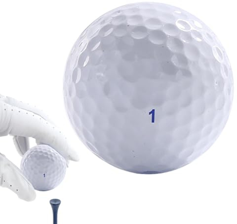 Golfbälle zum Trainieren | Doppelschichtiger Golfball | Zubehör für Putter Training im Hallenraum Gollf-Schwingball für Erwachsene, Frauen, Menschen