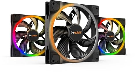 be quiet! Light Wings 140mm Black PWM ARGB PC Gehäuse Lüfter, Triple Pack | Vielzählige Farben und Effekte, 18 ARGB LEDs, 7 geräuschoptimierte Lüfterblätter, hoher Airflow, langlebiges Rifle-Lager