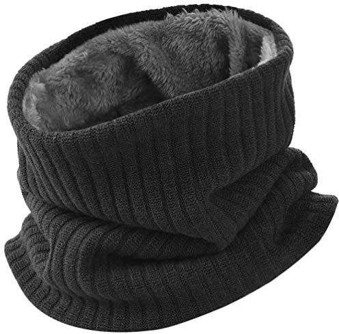 Herren Loop Winterschal Warme Gesichtsmaske - Verdickte Fleece Futter Winterkreisschal Schlauchschal Unisex Lässiger Nackenwärmer für Outdoor Motorrad Fahrrad Indoor Aktivitäten Winddichte Herre Schal