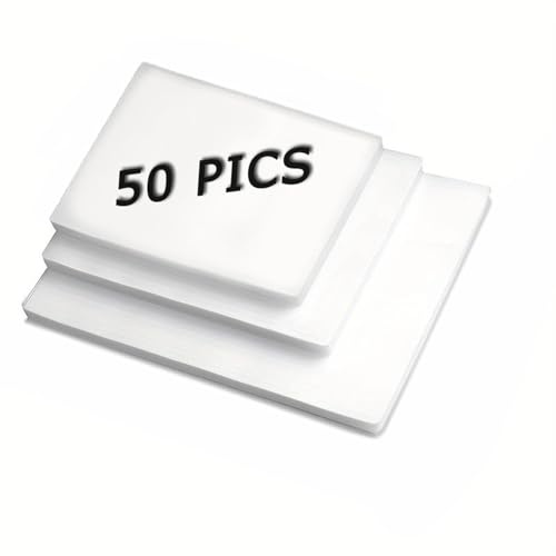 Heiß Laminierfolien, 50 Stück Laminierfolien für A4, A5, A6, 160 Mikron (2 x 80 Mikron), abgerundete Ecken, Laminierfolien in verschiedenen Größen für die Verwendung in der Schule oder im Büro