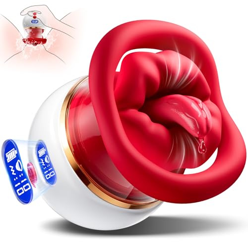 Vibration für Frauen Saugen Sex Spielzeug, 5 IN 1 Vibratorensets Sex spielzeug für die Frau mit LCD & 10 Saugen&10 Zunge Lecken & 10 Vibrator, Klitoris G-Punkt Nippel Anal Vibratoren für Paare