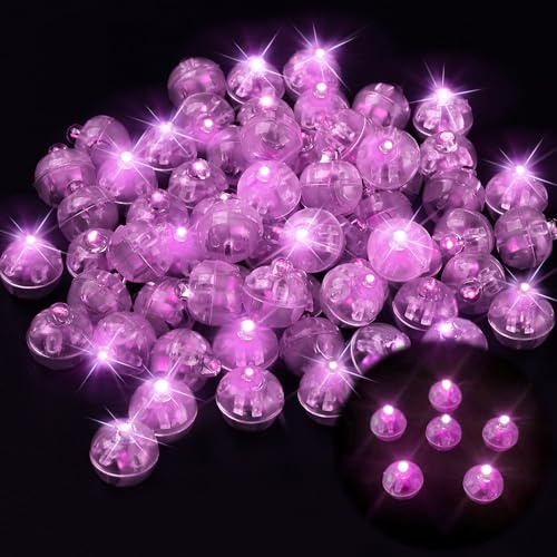 YeahBoom 120 Stück LED Ballons Lichter,Mini Bunt Led Ballonlichter,Runde LED Ballons Lichter,Runde Party Licht,Flash Buntes Licht,für Geburtstag Hochzeit Halloween Weihnachten Dekoration