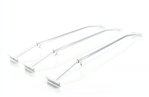 XPOtool 3X Flachplanenbügel für Anhänger 100-145 cm, verstellbare Aluminiumbügel für Anhängerplanen, Planenspanner für Flachplanen