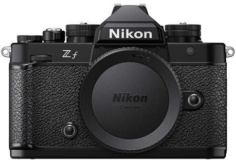 Nikon Z f Gehäuse Vollformatkamera, 24.4MP, 4k Video, Pixel Shift, Gehäuse mit Magnesiumlegierung, Neig- und drehbarer Touch-Monitor