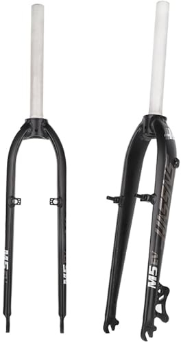LYMFCFC MTB-Fahrradgabel, 26/27,5 Zoll, Superleichte Aluminium-Fahrradgabeln, 1-1/8 Zoll Disc/V-Bremse, Schnellspanner, Legierung, MTB-Gabel B,26in